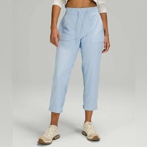Lululemon “Beyond the Studio” Lined Pants Blue Linen